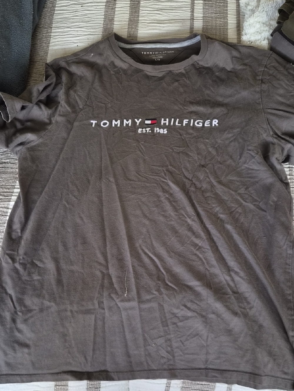 Tommy Hilfiger Black Logo Crew Neck Tee
